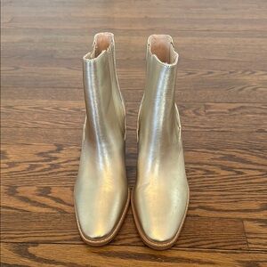 Gold Boots - Western Style